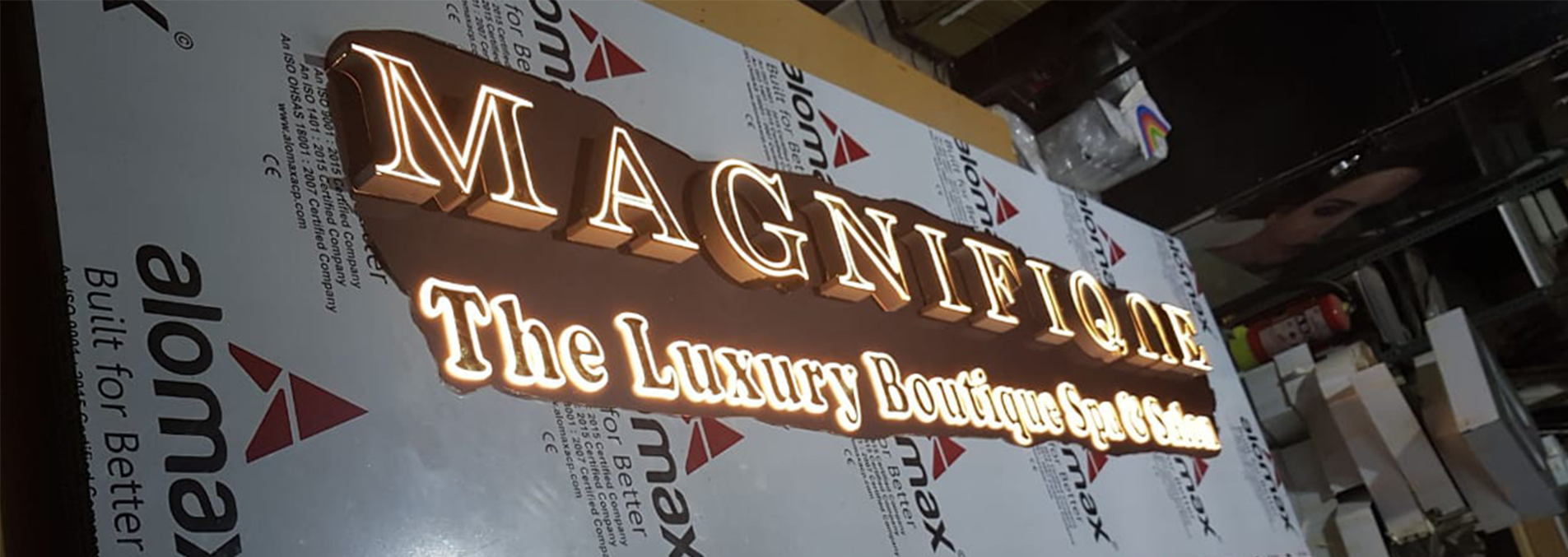 Cost Estimate for Large Channel Letter Signs in India