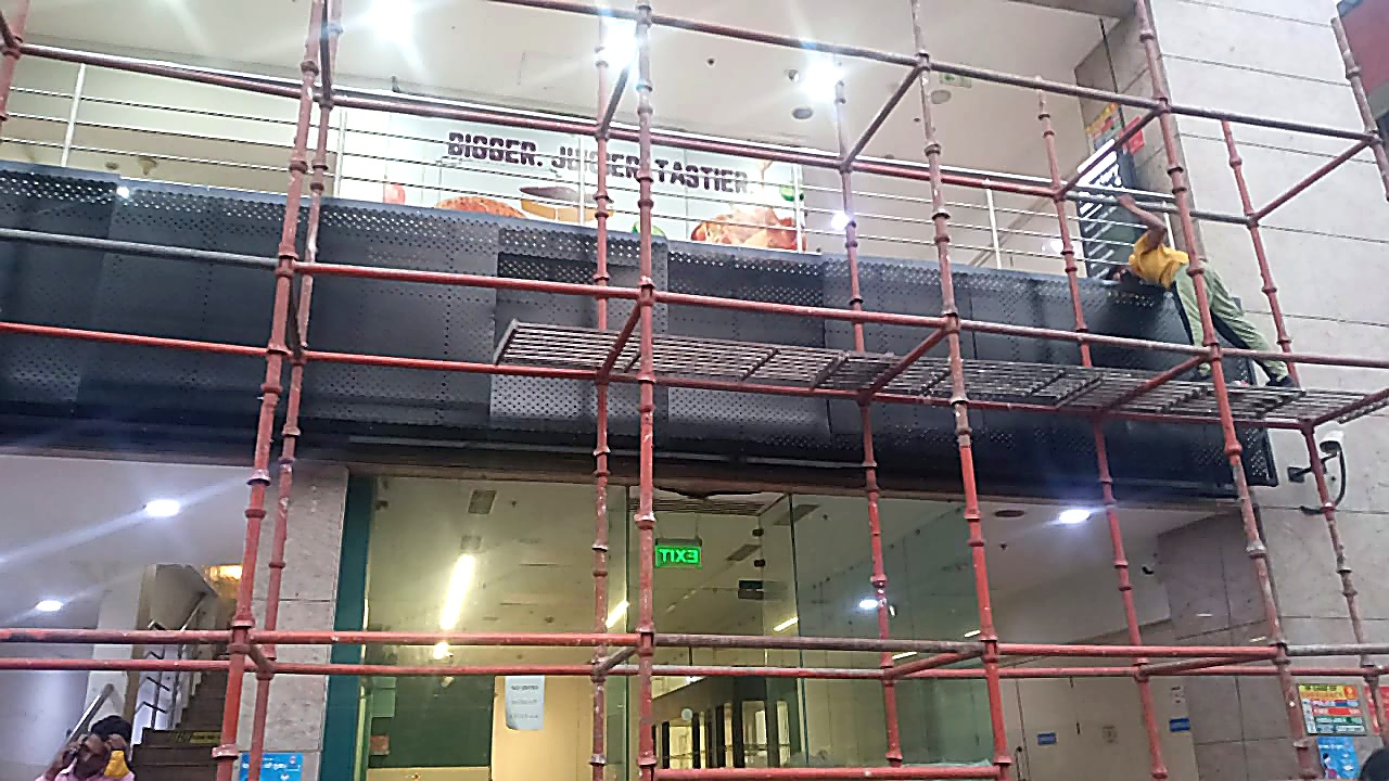 Metal signage at DLF South Square Mall, New Delhi