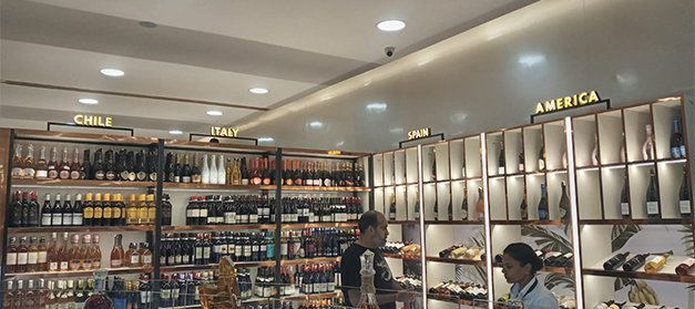 Liquor Retail Shop Display Racks by baba supersign