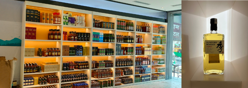 Product display rack for supermarket and liquor outlets