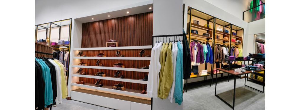 Metal retail display rack for product merchandising