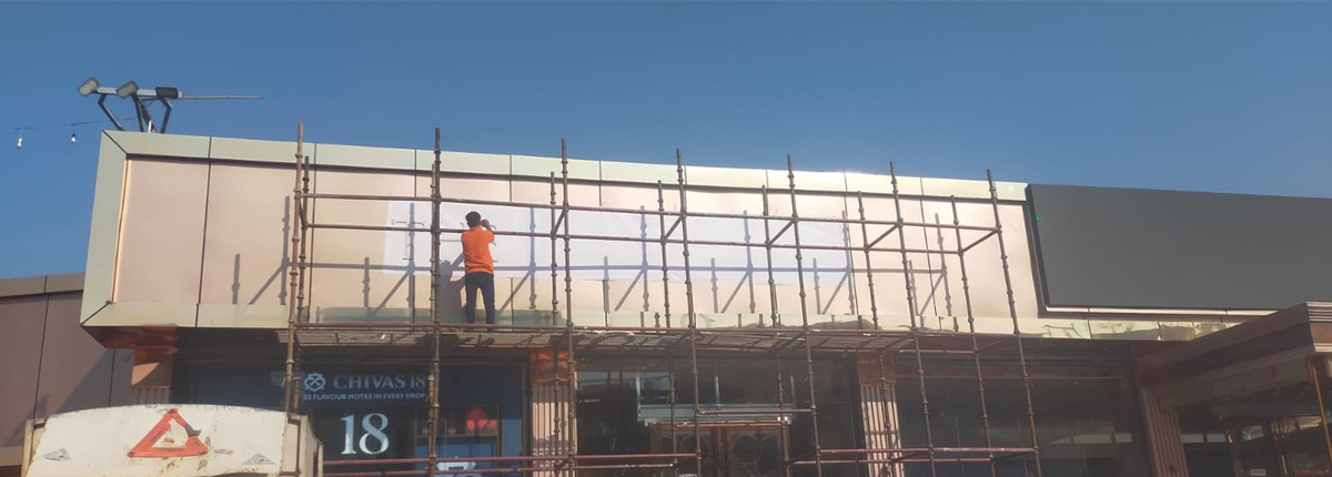 ACP facade signage project by Baba SuperSign