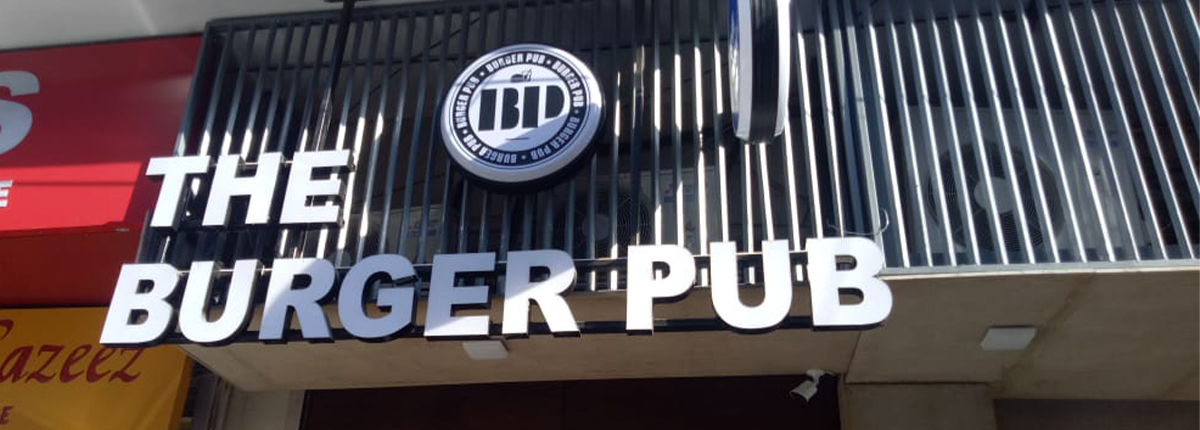 Channel letter signage (3D letters) fabrication by Baba SuperSign in Delhi NCR