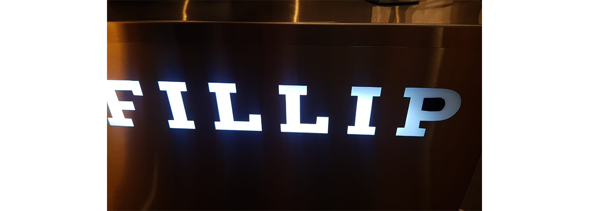 Brand decor and identity wall work by Baba SuperSign in Delhi NCR