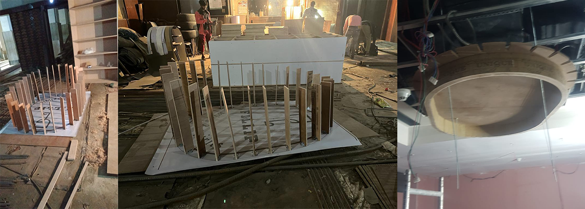 Brand decor and identity wall work by Baba SuperSign in Delhi NCR