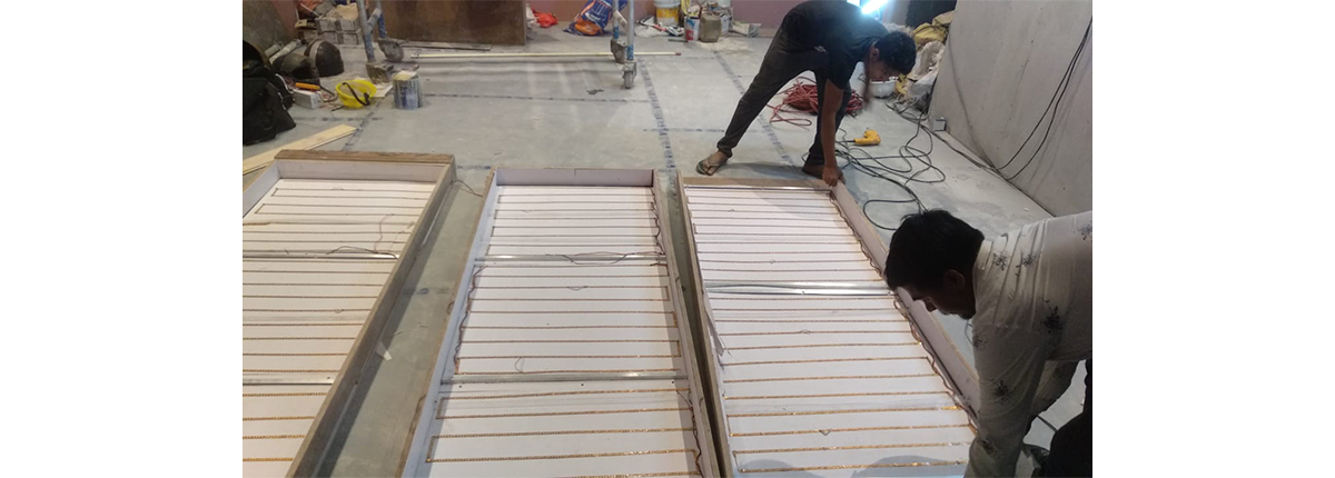 Brand decor and identity wall work by Baba SuperSign in Delhi NCR