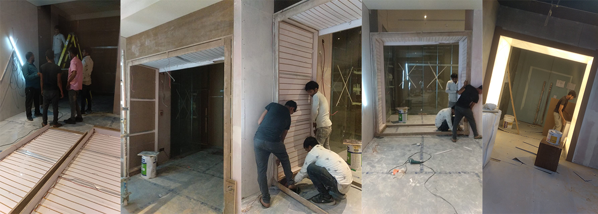 Brand decor and identity wall work by Baba SuperSign in Delhi NCR