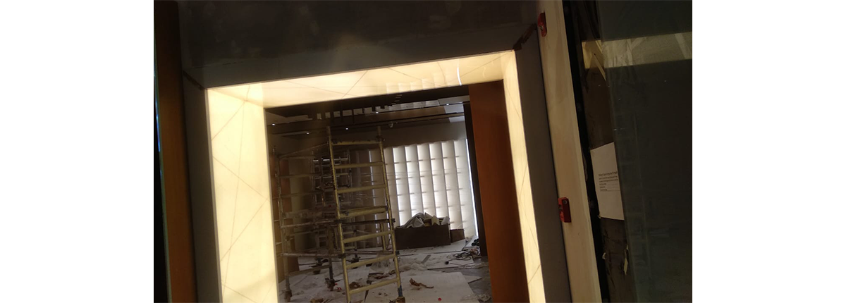 Brand decor and identity wall work by Baba SuperSign in Delhi NCR