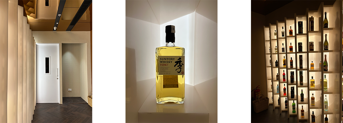 Liquor store wall rack with LED lighting by Baba SuperSign