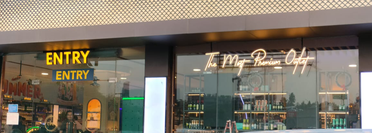 Custom LED neon flex signage for cafe wall - Baba SuperSign