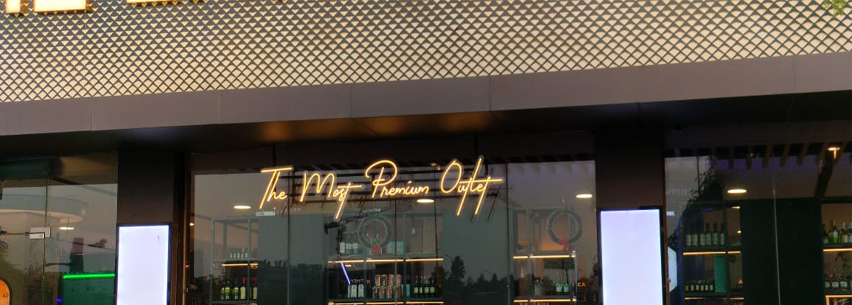 Custom LED neon flex signage for cafe wall - Baba SuperSign